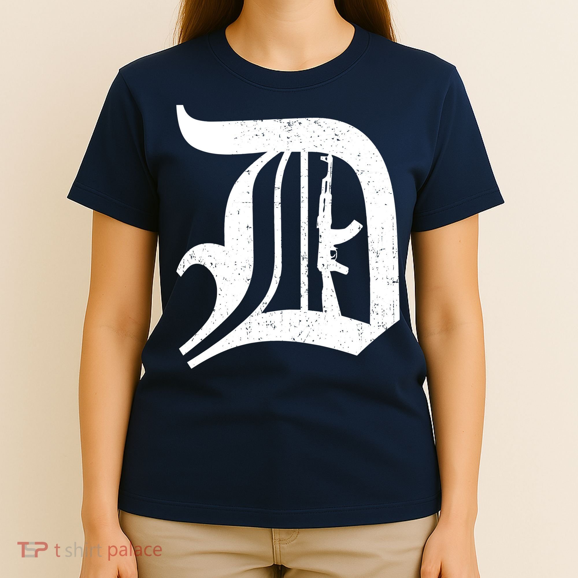 Defend Detroit Gun AK47 T-Shirt