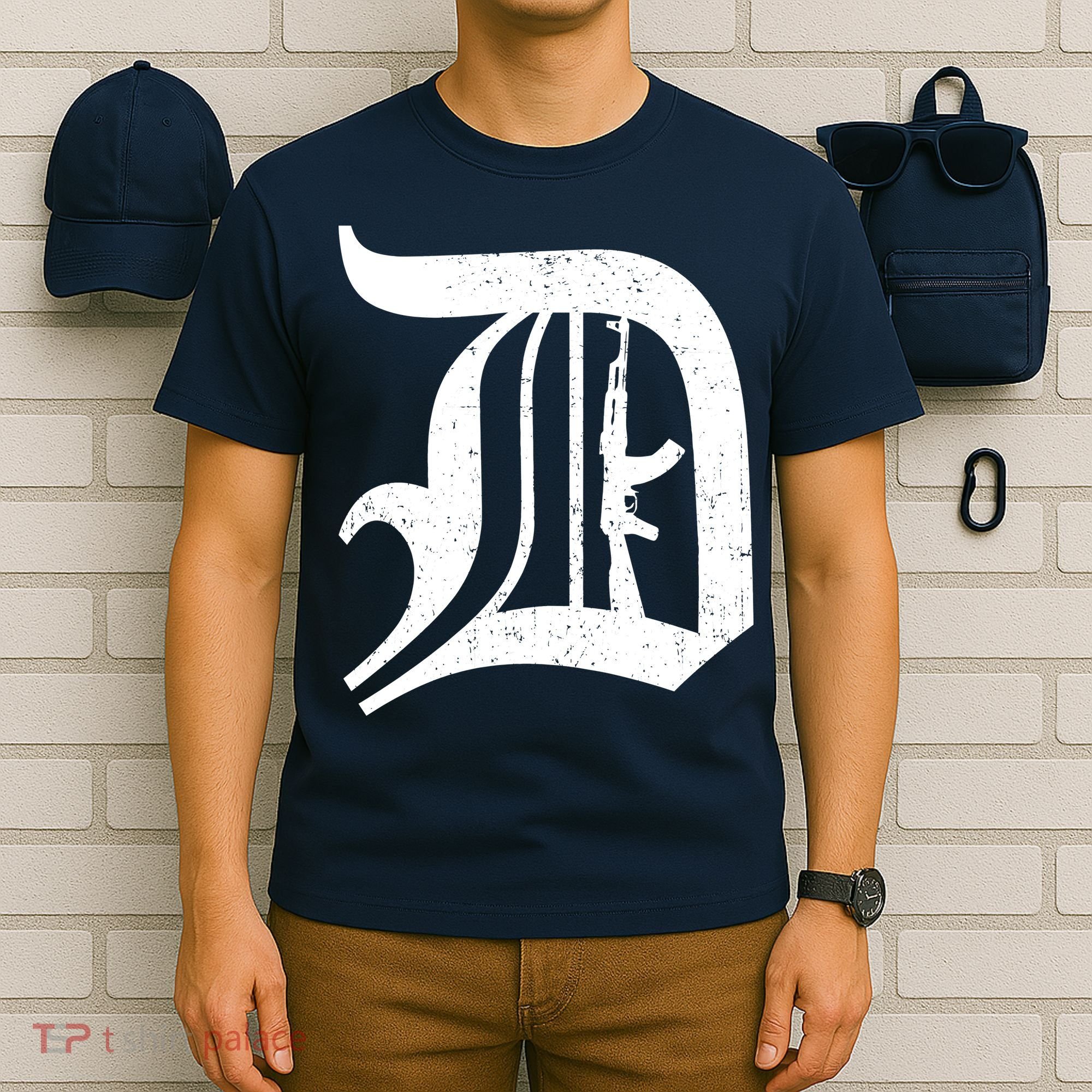 Defend Detroit Gun AK47 T-Shirt