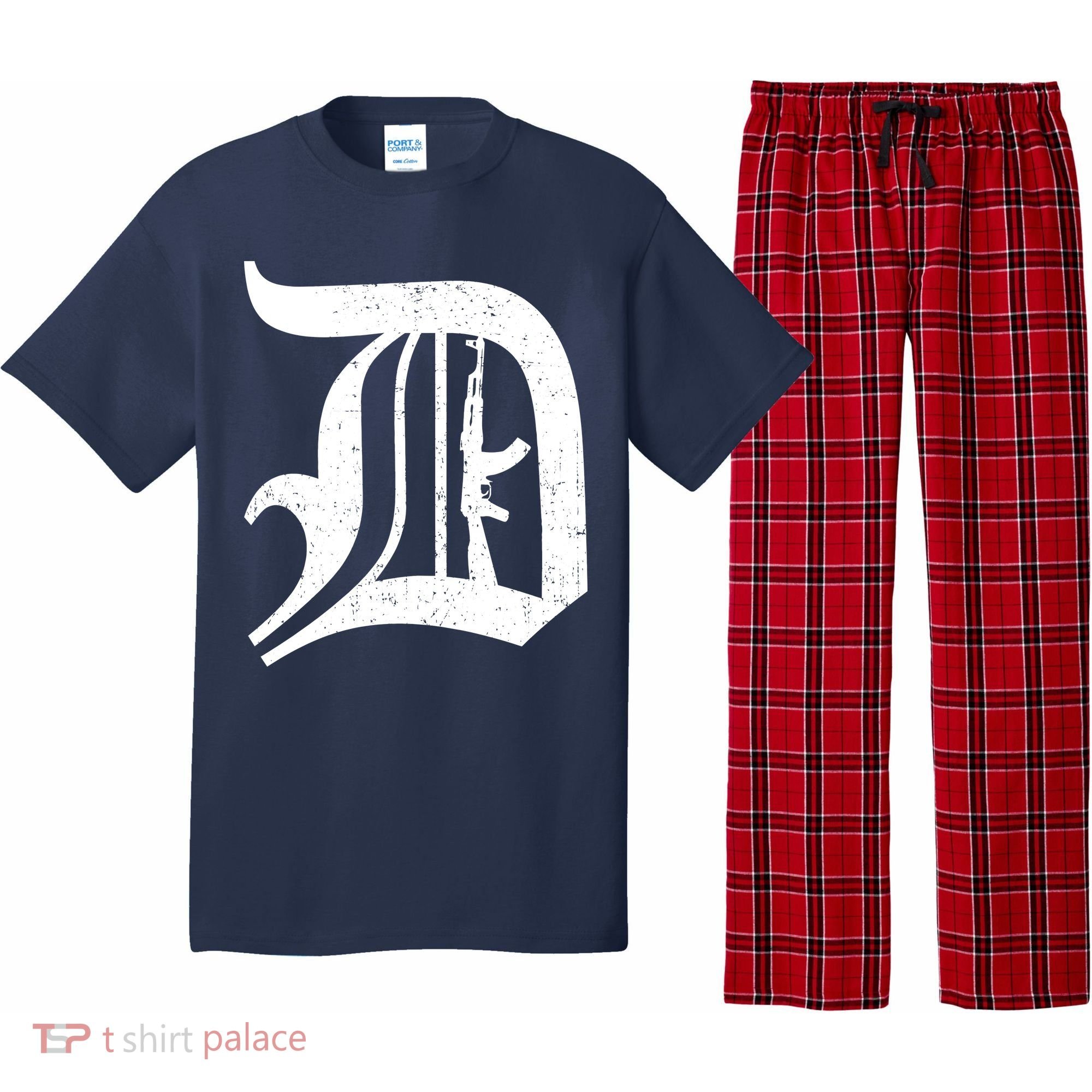 Defend Detroit Gun AK47 Pajama Set