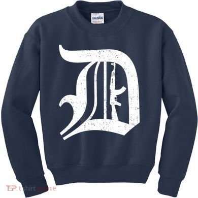 Defend Detroit Gun AK47 Kids Sweatshirt