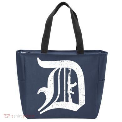 Defend Detroit Gun AK47 Tote Bag