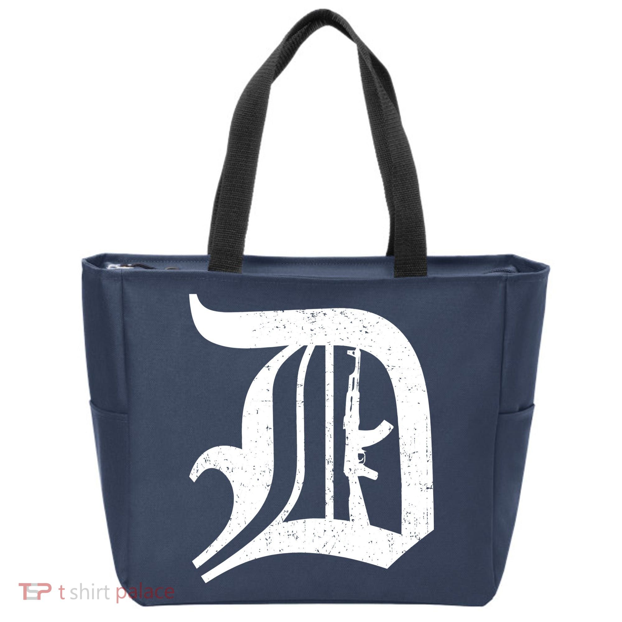 Defend Detroit Gun AK47 Tote Bag