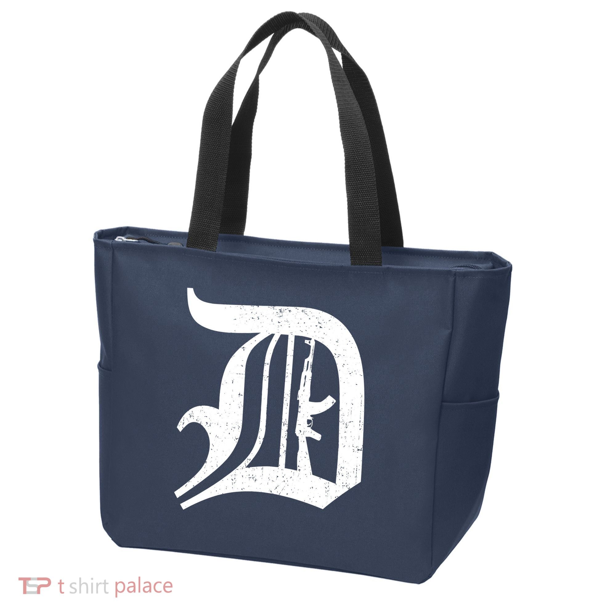 Defend Detroit Gun AK47 Tote Bag