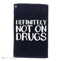 Definitely Not Drugs Golf Towel thumb 0