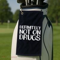 Definitely Not Drugs Golf Towel thumb 2