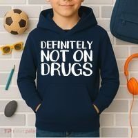 Definitely Not Drugs Kids Hoodie thumb 2