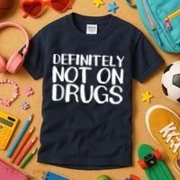 Definitely Not Drugs Kids T-Shirt thumb 3