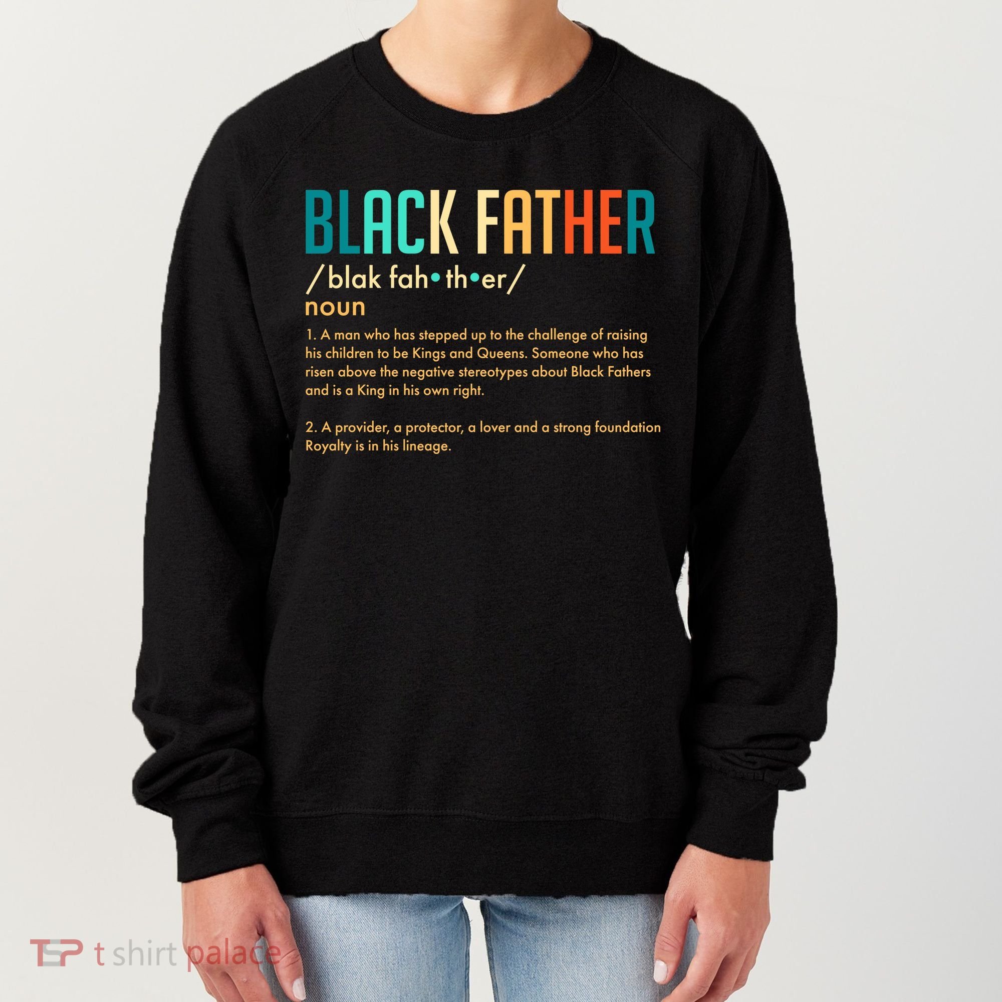 Definition Of A Black Father  Women's Sweatshirt