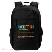 Definition Of A Black Father  Backpack thumb 0