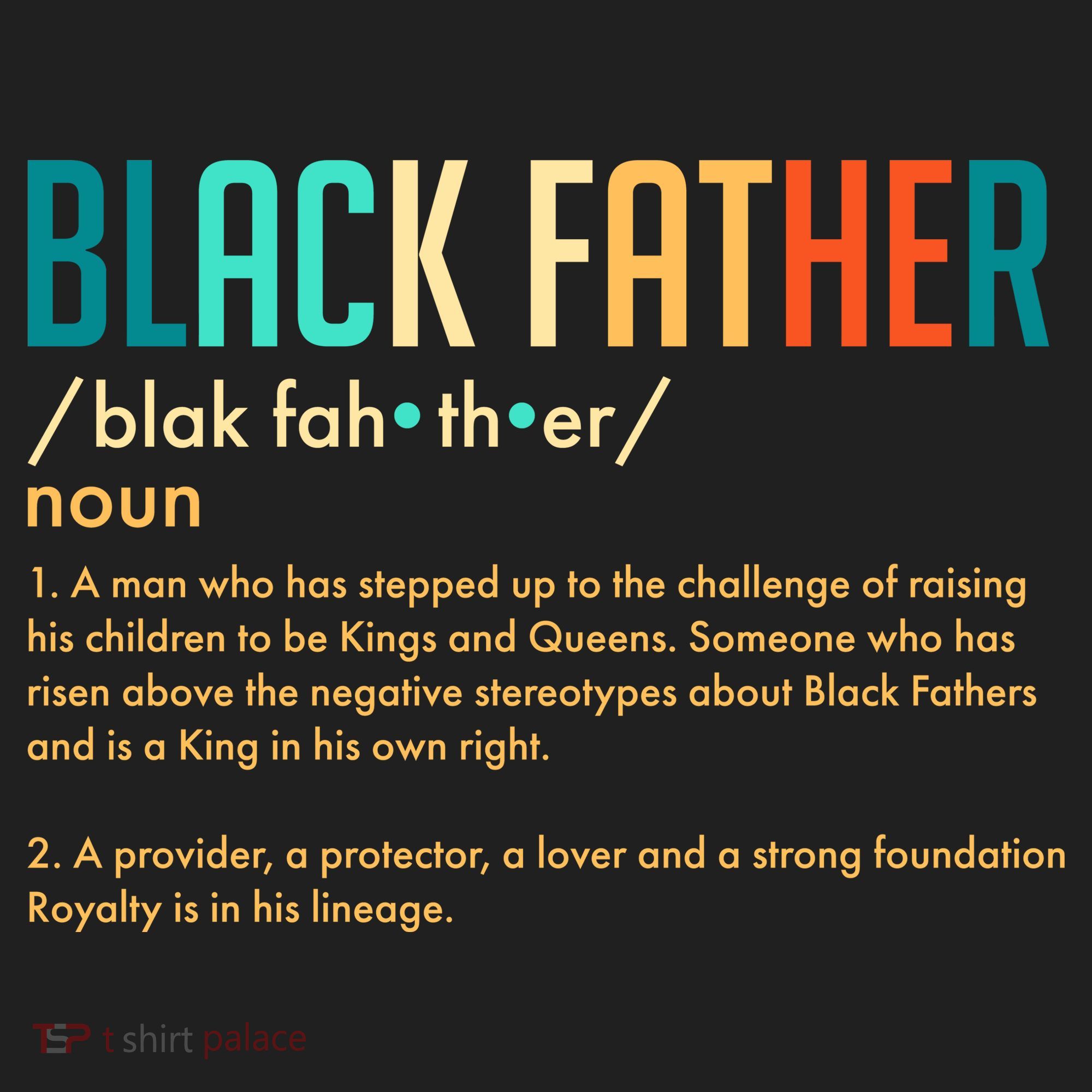 Definition Of A Black Father  Golf Towel