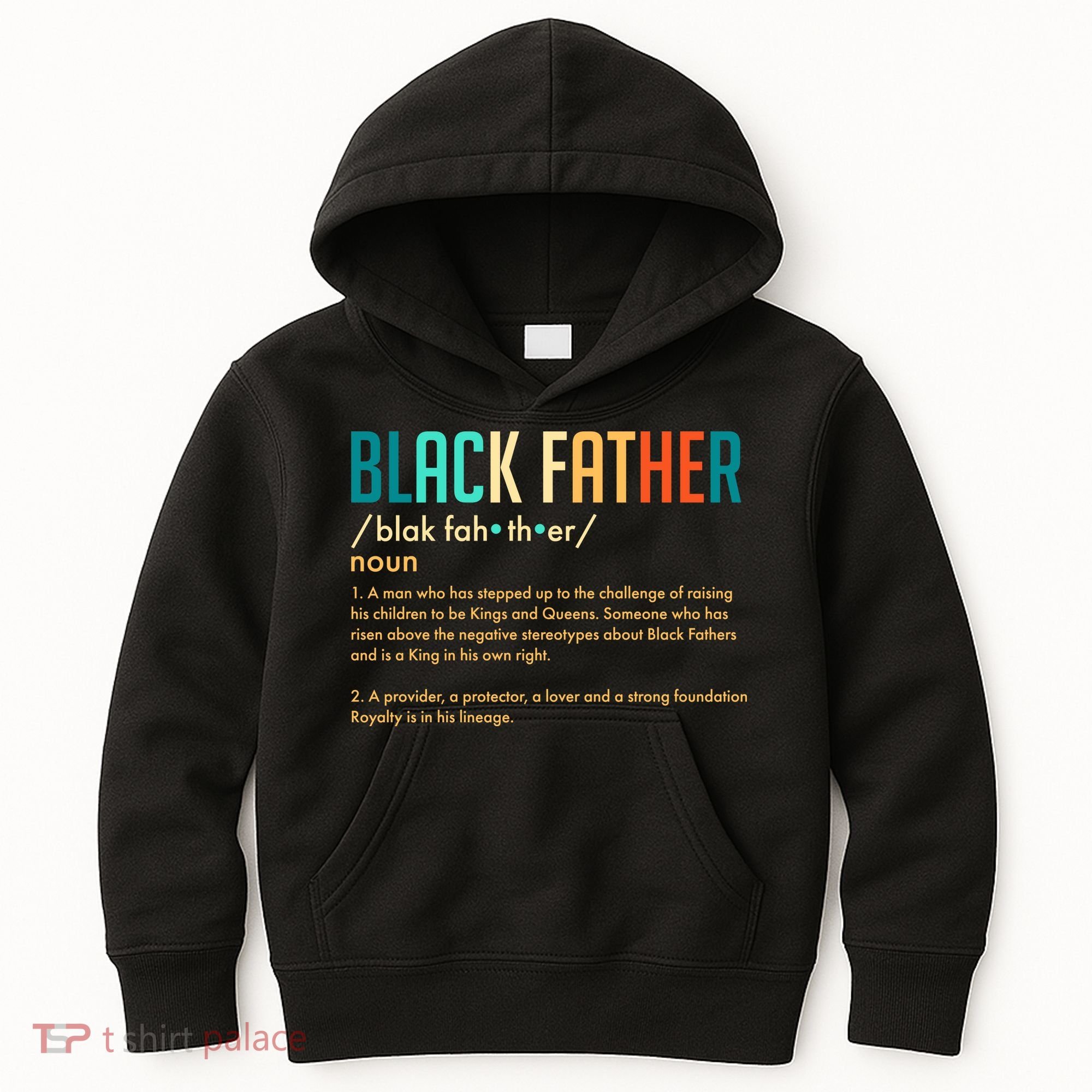Definition Of A Black Father  Kids Hoodie