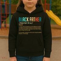 Definition Of A Black Father  Kids Hoodie thumb 3