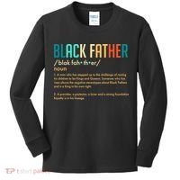 Definition Of A Black Father  Kids Long Sleeve Shirt thumb 0