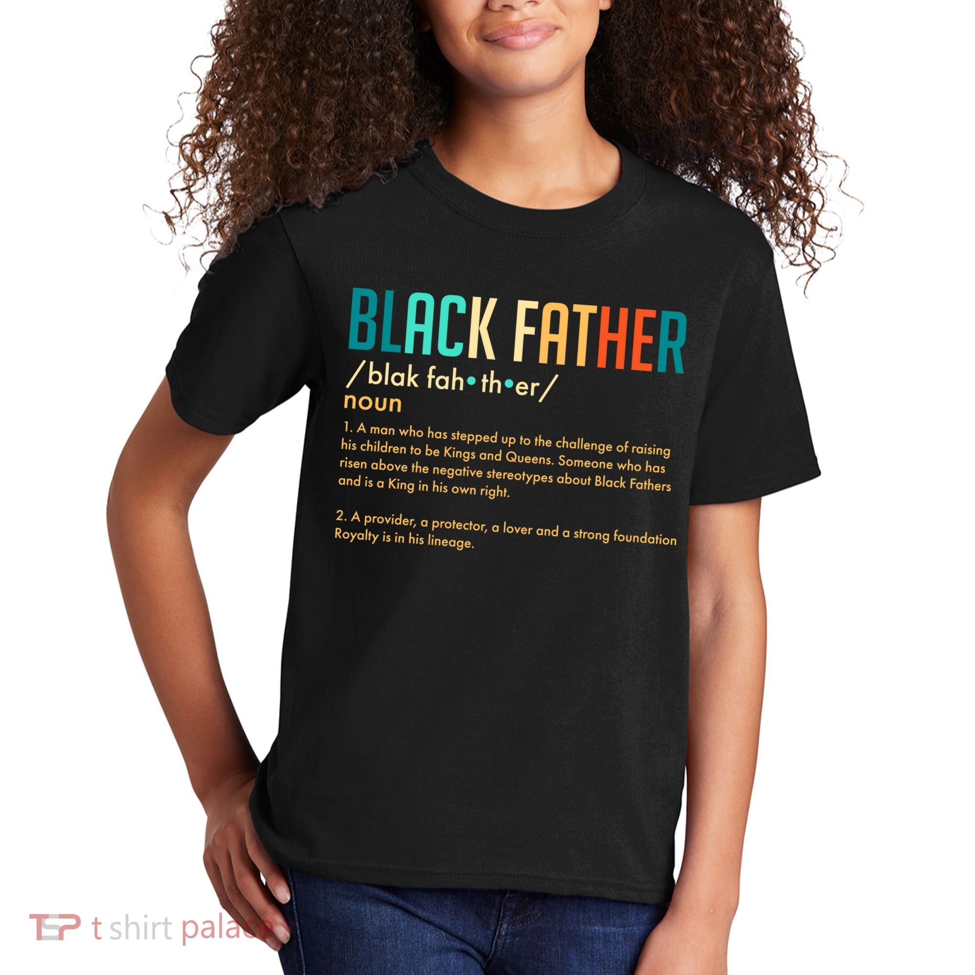Definition Of A Black Father  Kids T-Shirt