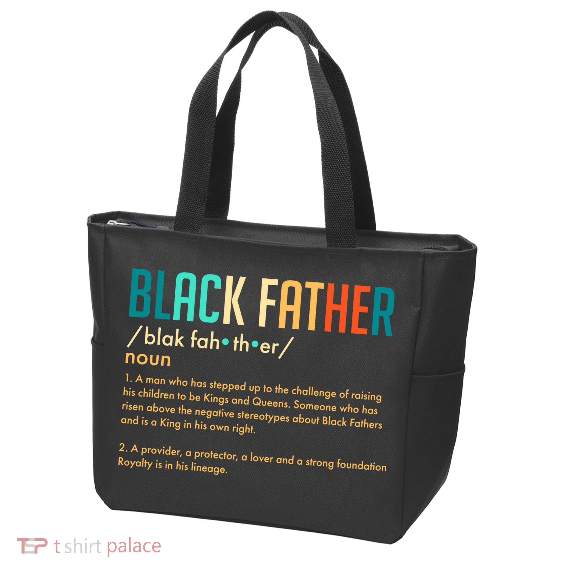 Definition Of A Black Father  Tote Bag