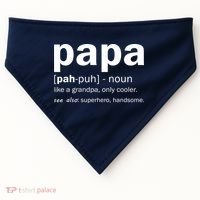 Definition Of A Papa USA-Made Doggie Bandana thumb 0