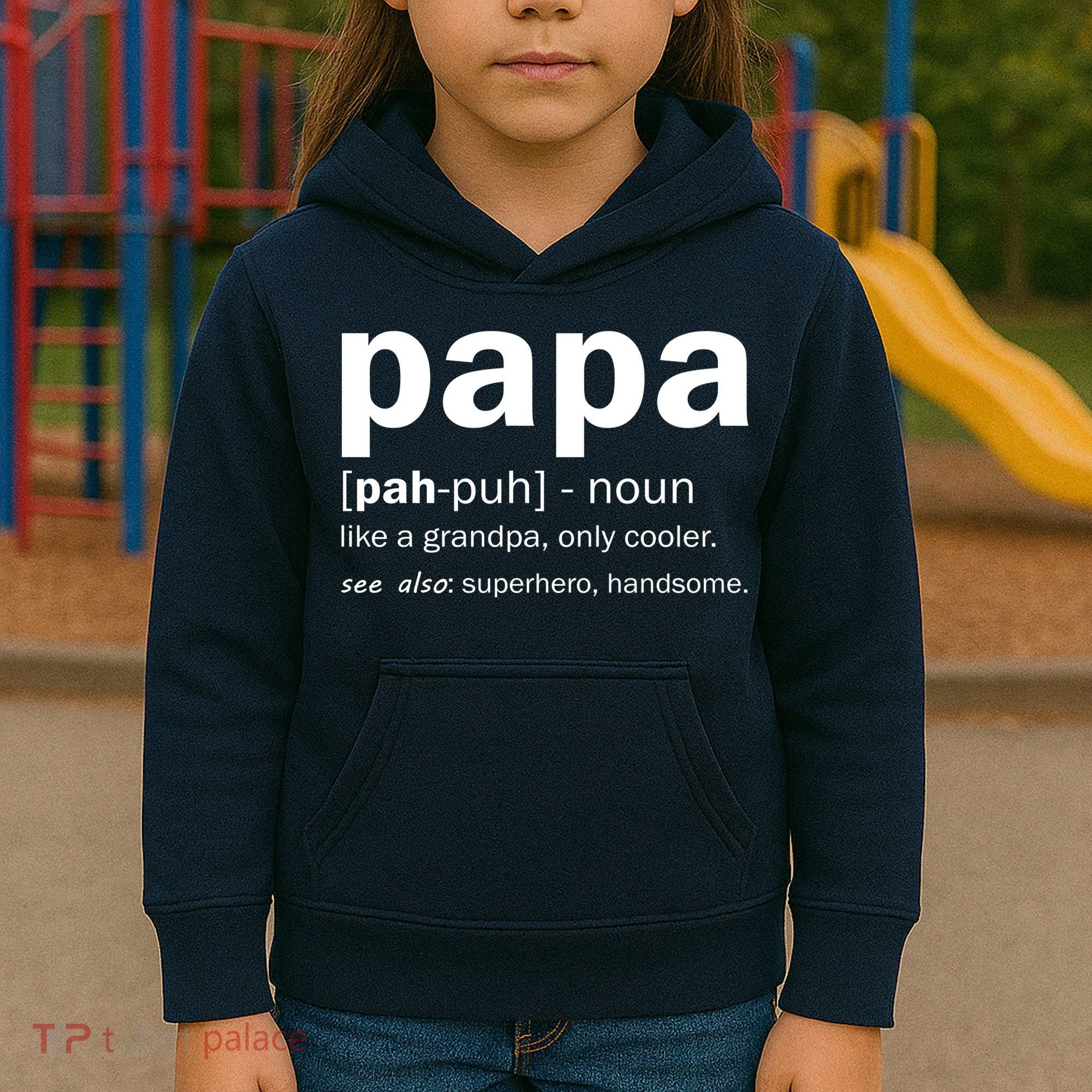 Definition Of A Papa Kids Hoodie