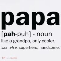 Definition Of A Papa Comfort Colors Garment-Dyed Hooded Sweatshirt thumb 2