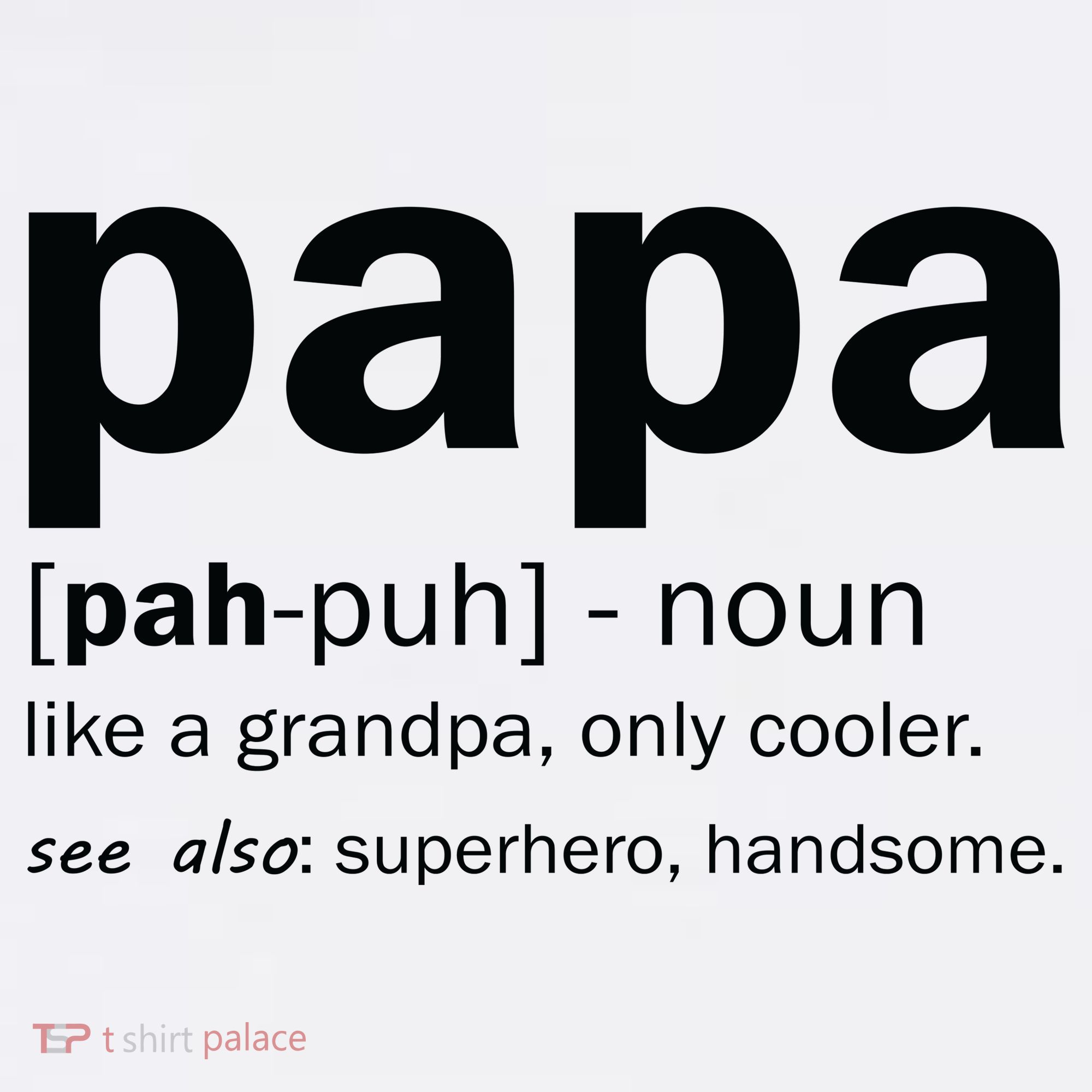 Definition Of A Papa Comfort Colors Garment-Dyed Hooded Sweatshirt