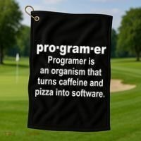 Definition of A Programmer Golf Towel thumb 1