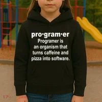 Definition of A Programmer Kids Hoodie thumb 3