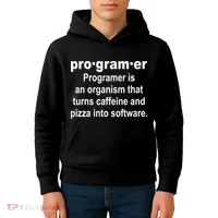 Definition of A Programmer Kids Hoodie thumb 4