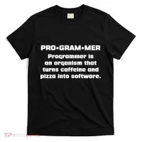 Definition of A Programmer Funny Coffee T-Shirt thumb 0