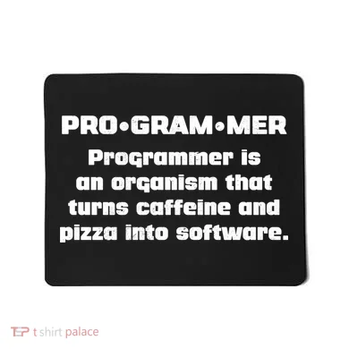 Definition of A Programmer Funny Coffee Mousepad