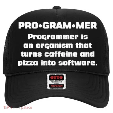 Definition of A Programmer Funny Coffee Hat