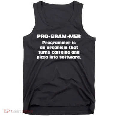 Definition of A Programmer Funny Coffee Tank Top
