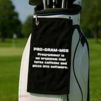Definition of A Programmer Funny Coffee Golf Towel thumb 2