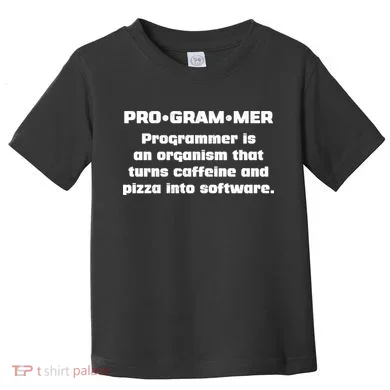 Definition of A Programmer Funny Coffee Toddler T-Shirt