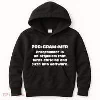 Definition of A Programmer Funny Coffee Kids Hoodie thumb 0