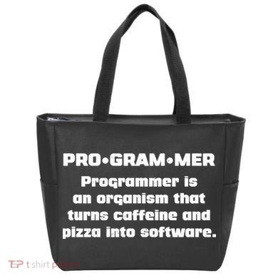 Definition of A Programmer Funny Coffee Tote Bag