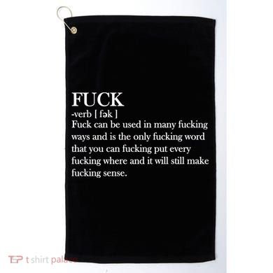Definition Of F*ck Golf Towel