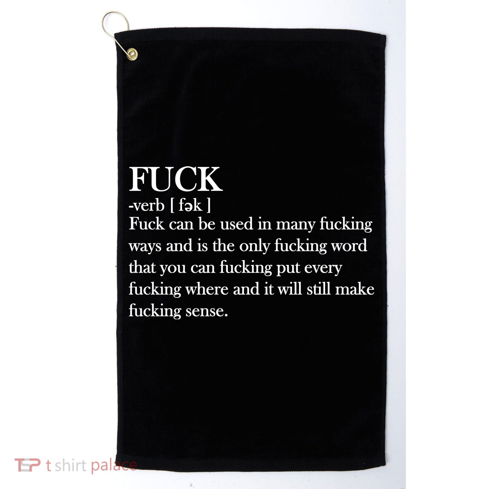 Definition Of F*ck Golf Towel