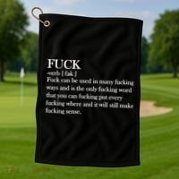 Definition Of F*ck Golf Towel thumb 1