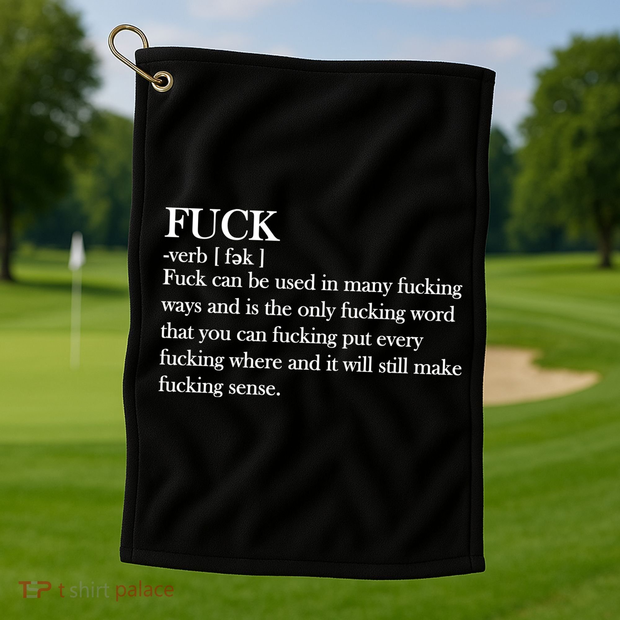 Definition Of F*ck Golf Towel