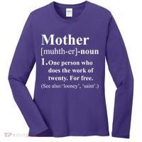Definition Of Mother Women's Long Sleeve Shirt thumb 0