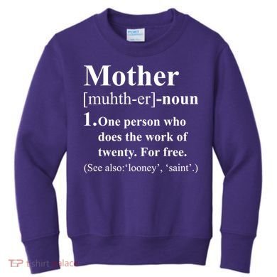 Definition Of Mother Kids Sweatshirt