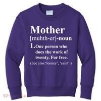 Definition Of Mother Kids Sweatshirt thumb 0