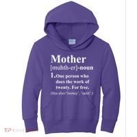 Definition Of Mother Kids Hoodie thumb 0