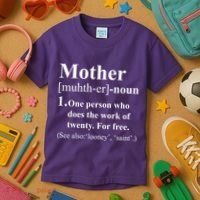 Definition Of Mother Kids T-Shirt thumb 3