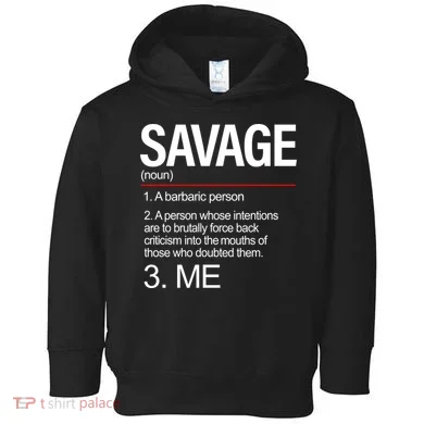 Definition Of Savage Toddler Hoodie