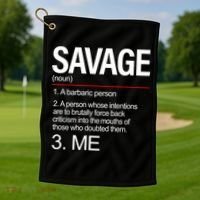 Definition Of Savage Golf Towel thumb 1