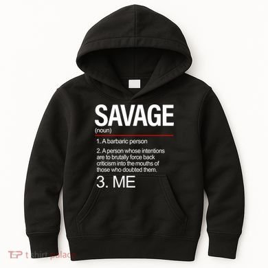 Definition Of Savage Kids Hoodie
