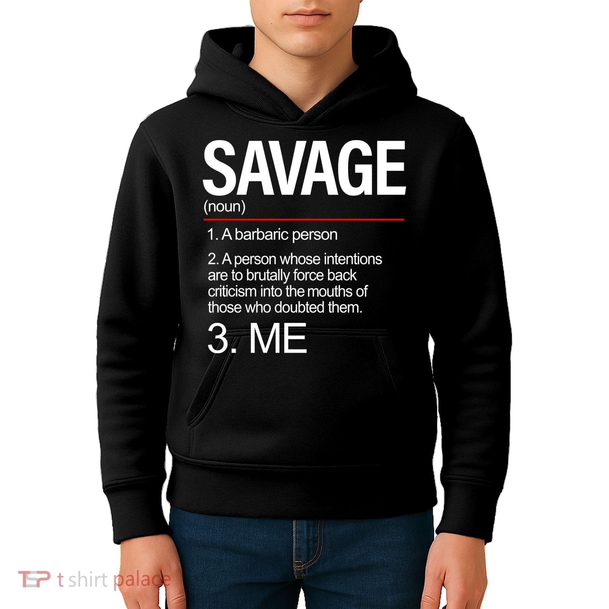 Definition Of Savage Kids Hoodie