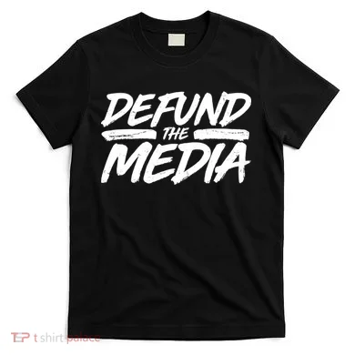 Defund The Media Distressed T-Shirt