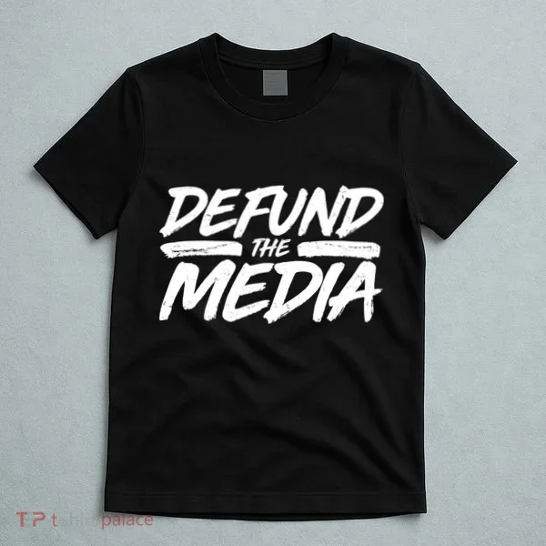 Defund The Media Distressed T-Shirt