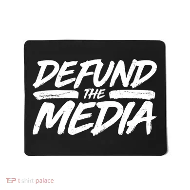 Defund The Media Distressed Mousepad
